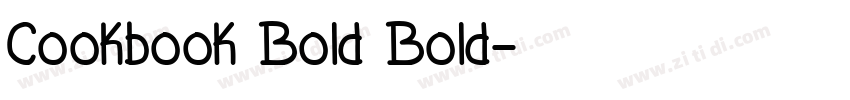 Cookbook Bold Bold字体转换